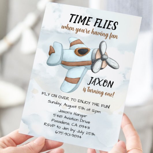 Vintager Luftfahrt-Starterpartei Einladung