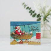 Vintager Luftschiff Weihnachten (Stehend Vorderseite)