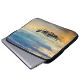 Vintager Luftverkehr Laptopschutzhülle (Vorne Knopf)