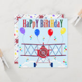 Vintager Luftwaffenavigator | Geburtstag Karte (Vorderseite/Rückseite Beispiel)