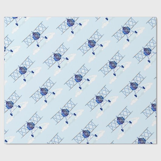 Vintager Luftwaffenavigator Geschenkpapier (Flach)