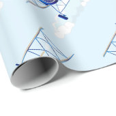 Vintager Luftwaffenavigator Geschenkpapier (Rolleneckpunkt)