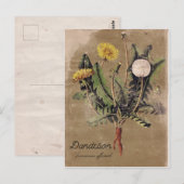 Vintager Lüster mit Blumenpostkarte Postkarte (Vorne/Hinten)