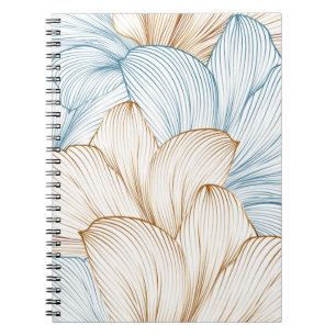 Vintager Luxus, nahtlos floraler Hintergrund mit G Notizblock