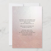 Vintager Luxusdamast Tiara Quinceañera Einladung (Rückseite)