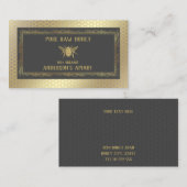 Vintager Luxusgoldenhonig/Bienenzucht Visitenkarte (Vorne/Hinten)