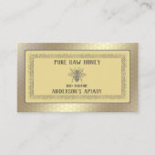 Vintager Luxusgoldenhonig/Bienenzucht Visitenkarte (Vorderseite)