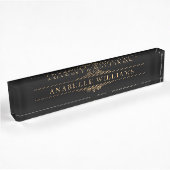 Vintager Luxusrahmen Namensplakette