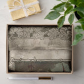 Vintager Macabre-Tanz des Halloween-Skeletts Seidenpapier (Geschenk)