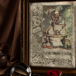 Vintager Macabre-Tanz des Halloween-Skeletts Seidenpapier