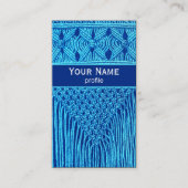 Vintager Macramé auf der 3. Visitenkarte (Vorderseite)