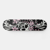 Vintager Mädchenschädel Skateboard (Horizontal)