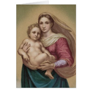 Vintager Madonna und Kind