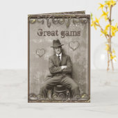 Vintager Mafia-Mann Liebe lustig romantisch Karte (Gelbe Blume)