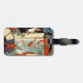 Vintager Magier Carter the Great Magic Act Gepäckanhänger (Rückseite horizontal)