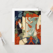 Vintager Magier Carter the Great Magic Act Karte (Vorderseite/Rückseite Beispiel)