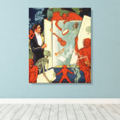 Vintager Magier Carter the Great Magic Act Leinwanddruck (Insitu (Holzboden))