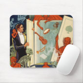 Vintager Magier Carter the Great Magic Act Mousepad (Mit Mouse)