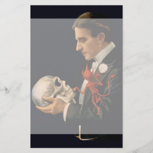 Vintager Magier, Thurston, der einen menschlichen