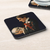 Vintager Magier, Thurston, der einen menschlichen  Untersetzer (Linke Seite)