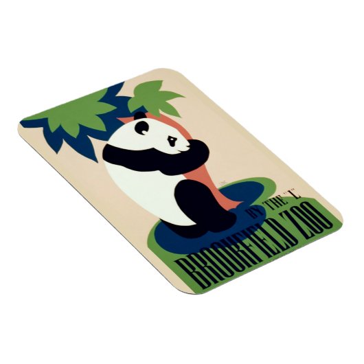 Vintager Magnet "Brookfield Zoo" (Rechte Seite)