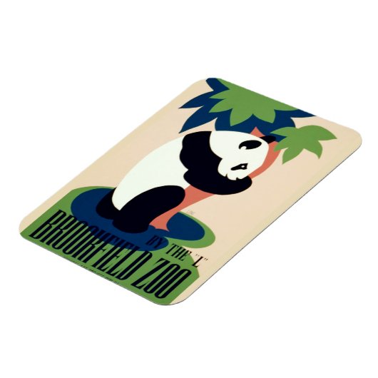 Vintager Magnet "Brookfield Zoo" (Linke Seite)