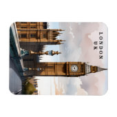 Vintager Magnet für Reisen in London (Horizontal)