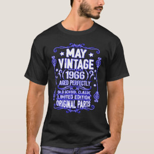 Vintager Mai 1966 56. Geburtstag Original Teile 56 T-Shirt