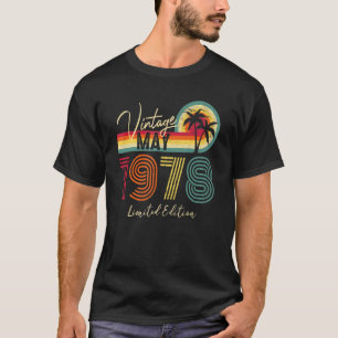 Vintager Mai 1978 44. Geburtstag 44 Jahre alt 1 T-Shirt