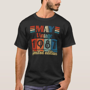 Vintager Mai 1987 35. Geburtstag 35 Jahre alt T-Shirt