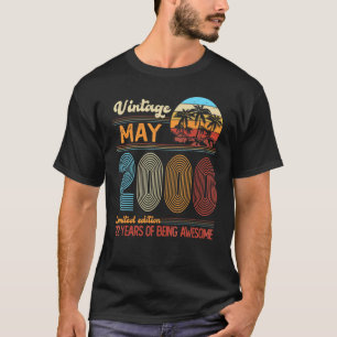 Vintager Mai 2000 22 Jahre alt 22. Geburtstag Deco T-Shirt