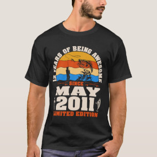 Vintager Mai 2011 Phantastisch 12-jährige Fischer T-Shirt