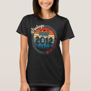 Vintager Mai 2012 10 Jahre alter Geburtstag T-Shirt