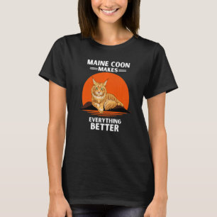 Vintager Maine-Coon macht alles besser T-Shirt