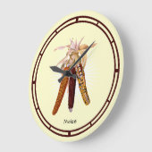 Vintager Mais oder Mais Große Wanduhr (Winkel)