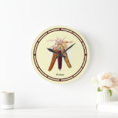 Vintager Mais oder Mais Große Wanduhr (Zuhause)