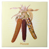 Vintager Mais oder Mais Keramik Fliese (Vorderseite)