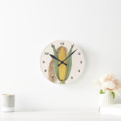 Vintager Maishusk-Illustration Runde Wanduhr (Zuhause)