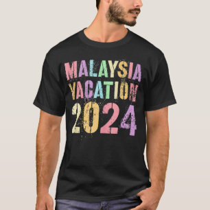 Vintager MALAYSIA URLAUB 2024 Crew Reise Sommer Va T-Shirt