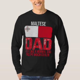 Vintager maltesischer Vater - Malta-Flaggenentwurf T-Shirt
