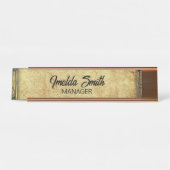 Vintager Manager Schreibtischnamensplakette (Vorderseite )
