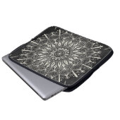 "Vintager Mandala-" - Laptop-Hülse Laptopschutzhülle (Vorne Knopf)