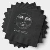 Vintager Mann im Mond Servietten Mit Folie (Insitu (Gestapelt))