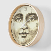 Vintager Mann im Vollgesicht braunes Sepia-Gold Uhr (Winkel)