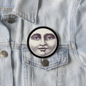 Vintager Mann im Vollmondgesicht Button (Beispiel)