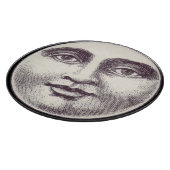 Vintager Mann im Vollmondgesicht Schneidebrett (Ecke)