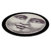 Vintager Mann im Vollmondgesicht Schneidebrett (Ecke)