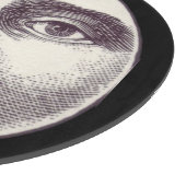 Vintager Mann im Vollmondgesicht Schneidebrett (Ecke)