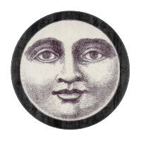 Vintager Mann im Vollmondgesicht