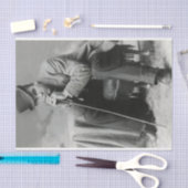 Vintager Mann in Top-Hat-Tissue-Papier Seidenpapier (Handwerk)